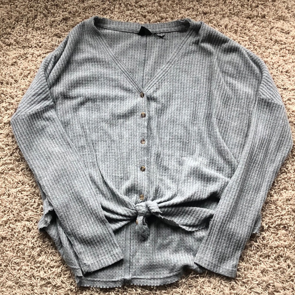 Tie front top